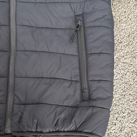 Reebok Kids 14/16 Charcoal and Orange Puffer Jacket - Picture 6 of 8